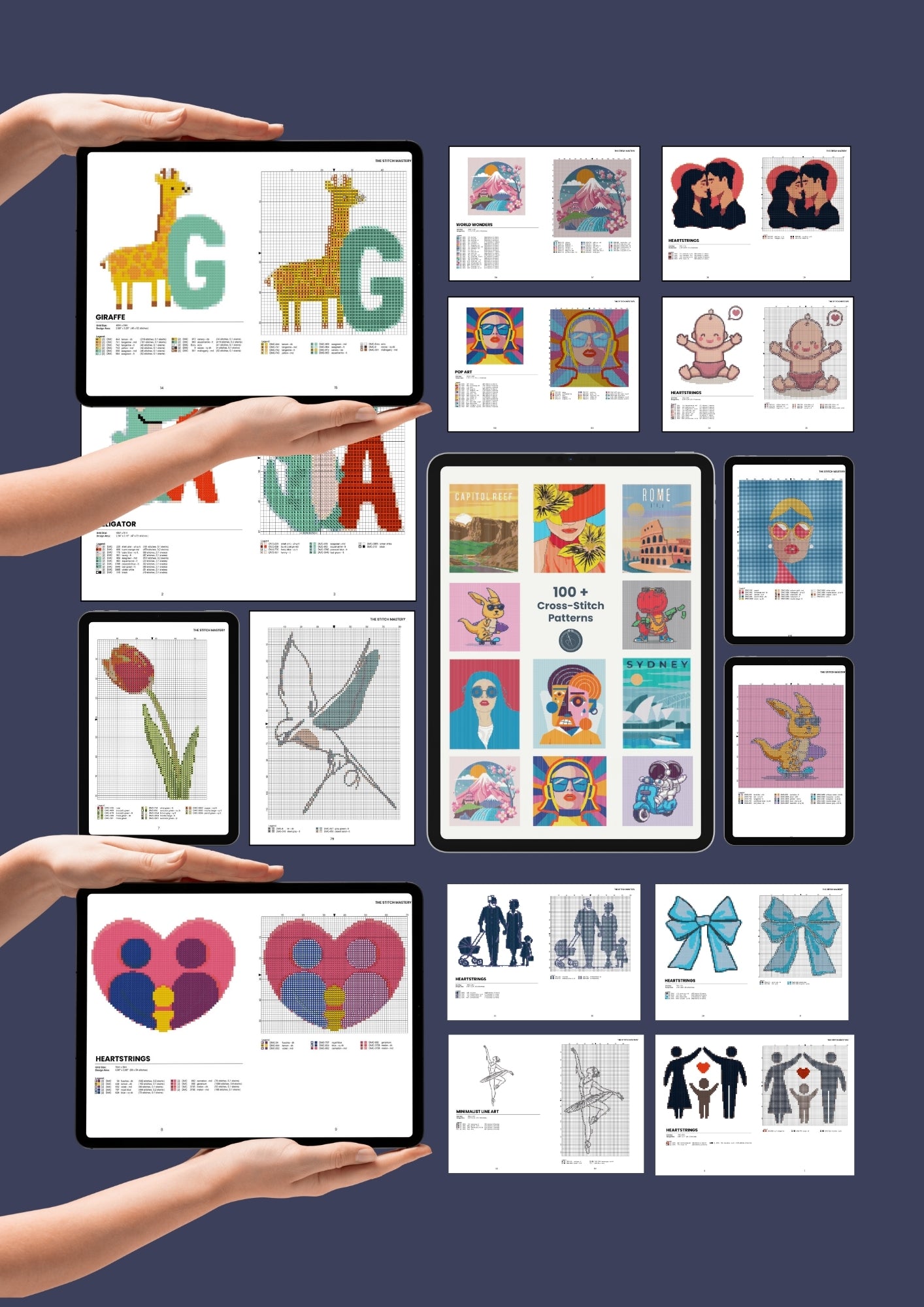 Ultimate Cross-Stitch Bundle: 100+ Digital Patterns, Guides & Tools for All Skill Levels (Instant Download)