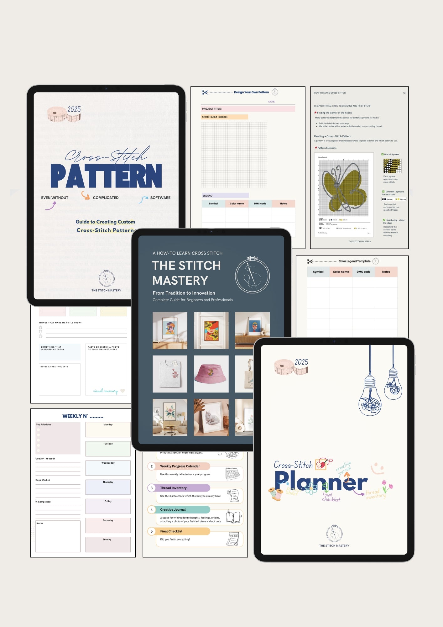 Ultimate Cross-Stitch Bundle: 100+ Digital Patterns, Guides & Tools for All Skill Levels (Instant Download)