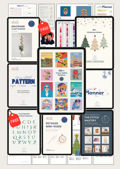 Ultimate Cross-Stitch & Embroidery Bundle – Ebook, Digital Patterns & Guides (Instant Download)