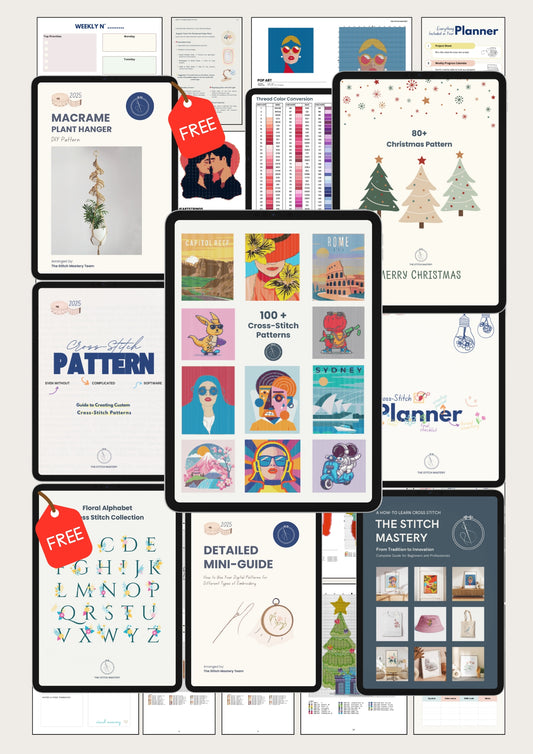 Ultimate Cross-Stitch & Embroidery Bundle – Ebook, Digital Patterns & Guides (Instant Download)