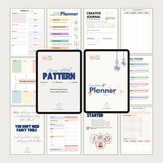 Cross-Stitch Master Pack – Create & Organize Your Projects Like a Pro (2 Guides in 1)